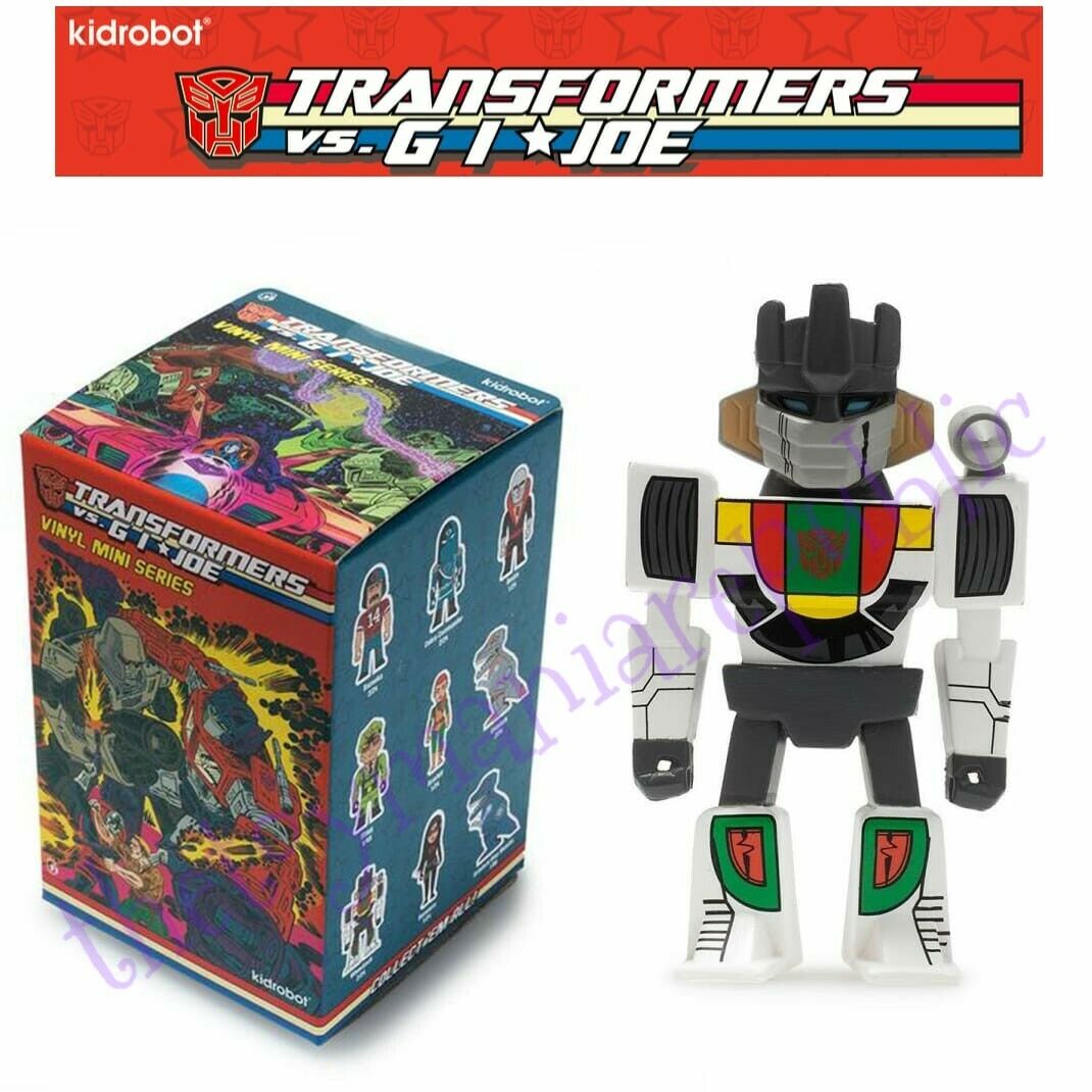 Kidrobot Transformers vs GI Joe Vinyl Mini Series Figure Wheeljack 2/24 Hasbro