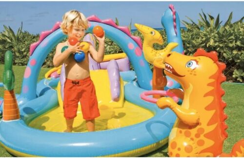 NEW Intex 11ft x 7.5ft x 44in Inflatable Dinoland Play Center Pool *Ships Now* - Picture 3 of 4