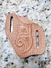 Handmade Leather Pancake Knife Sheath