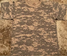 ROTHCO DIGI CAMO RINGER CREW TACTICAL T-SHIRT ( MENS L ) PREOWNED