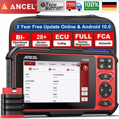 ANCEL DS300 Profi OBD2 Diagnosegerät OE-Level Alle System Scanner ECU Codierung