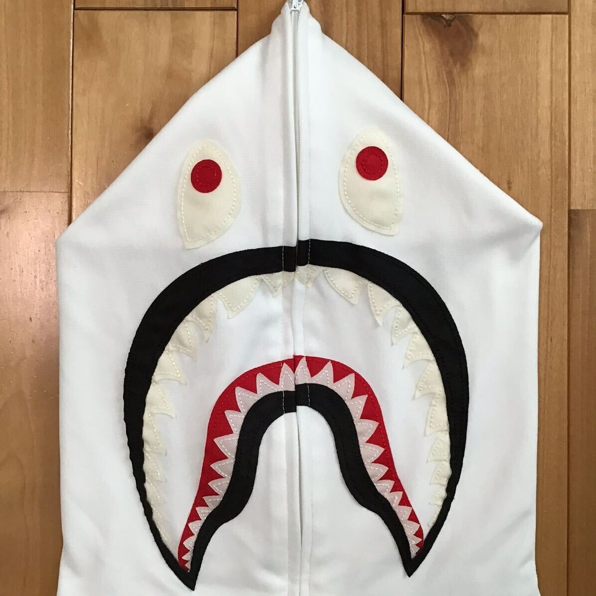 2009 BAPE Jersey Shark full zip Hoodie a bathing ape NIGO