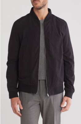 bomberjacke all saints winterjacke NEW ALLSAINTS Men's Nova Ramskull Logo Bomber Jacket Black