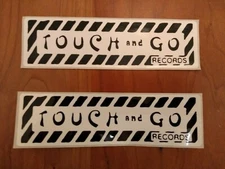 2 Touch and Go Records LOGO STICKERS Albini Jesus Lizard Brainiac Slint Necros 