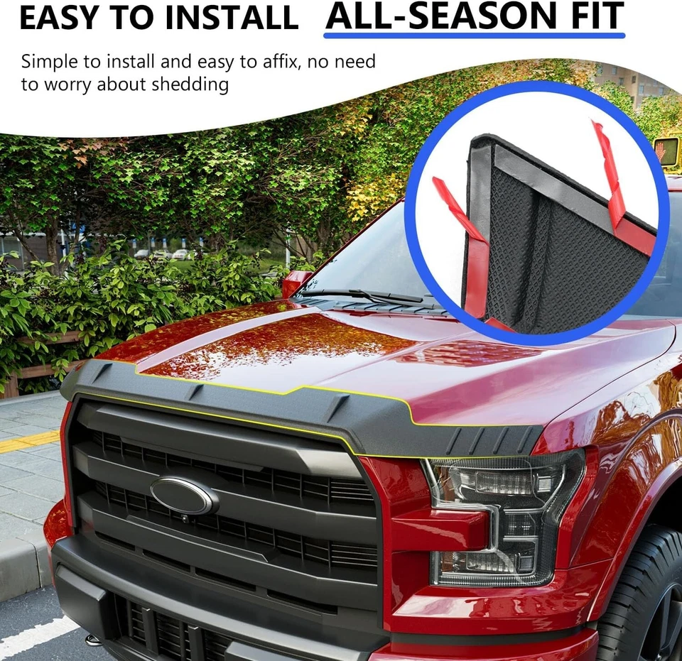 For 2015-2020 Ford F150 Hood Protector Hood Deflector Hood Shield - Imagem 4 de 4