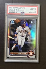 Drew Gilbert 2022 Bowman Draft Chrome Refractor PSA 10 Houston Astros / NY Mets