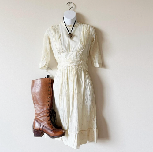 Edwardian Floral Antique Dress