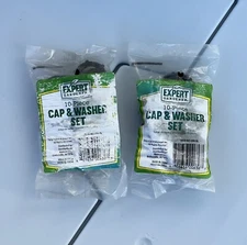 Lot of 2 - Expert Gardener 10 Piece Plastic Hose Cap & Washer Set in each pack