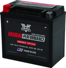 Twin Power YTX14 High Performance Battery Replaces H-D 65948-00 Made in USA