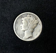 1925 Mercury Dime 90% Silver VF Very Fine Combined Shipping !