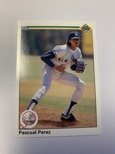 1990 Upper Deck High # Series (Update) Pascual Perez New York Yankees 