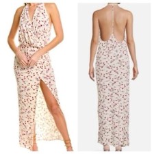 Free People Daria Floral Ivory Maxi Dress NWT M Open Earth Sleeveless Viscose