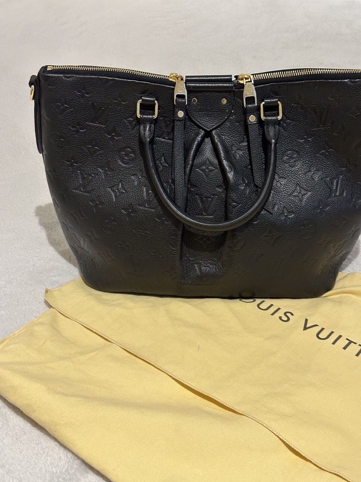 Louis Vuitton Black Monogram Empreinte Mazarine MM | eBay 