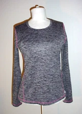 RBX Performance Top Size Medium Heather Gray Long Sleeved Stretch