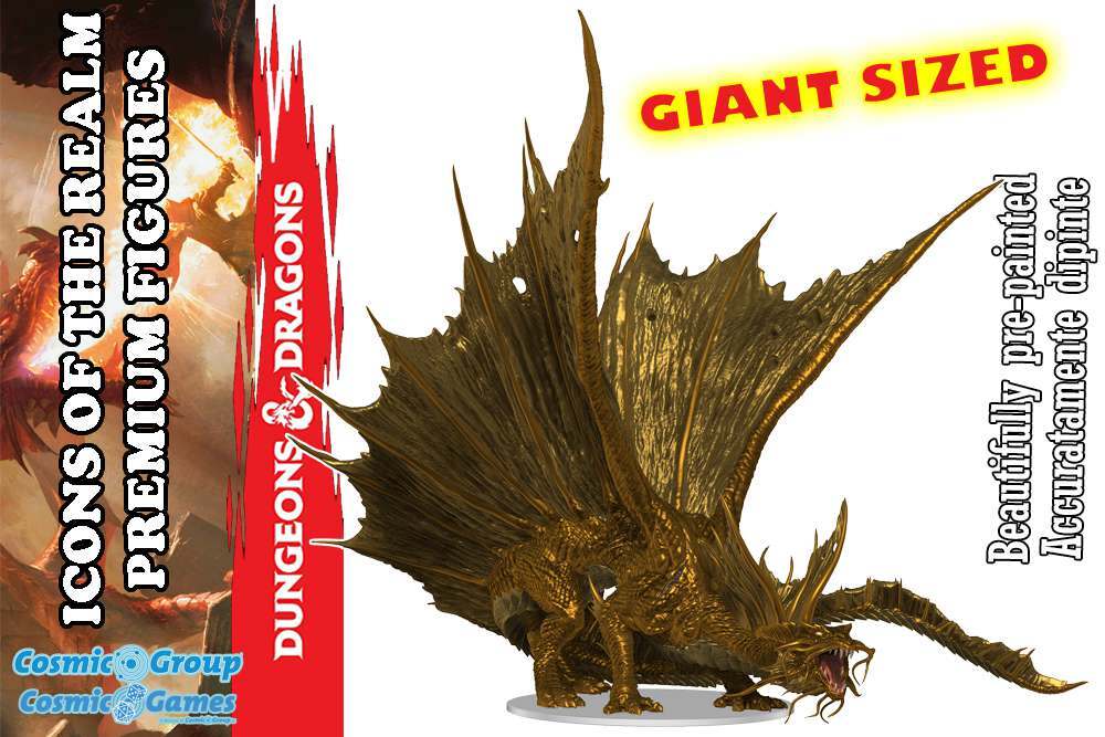 78808 D&D IOTR ADULT GOLD DRAGON PREMIUM FIG.