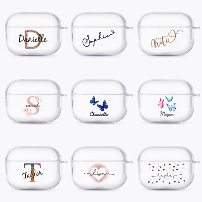 Personalisierte Hülle für Airpods Cover Name Initialen für Apple 1 2 3 Gen Pro