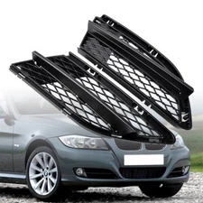 Left Right Side Fog Light Grille Cover For BMW E90 E91 Sedan 328i 335i LCI 08-12