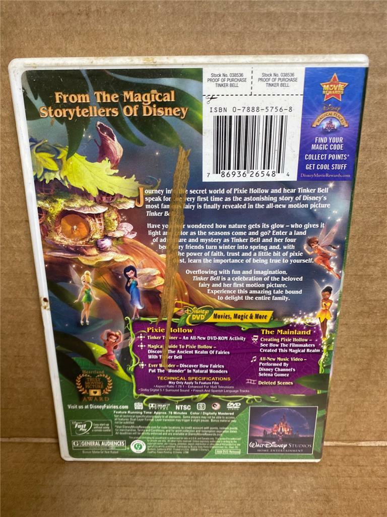 Tinker Bell (DVD, 2008), Walt Disney 786936265484| eBay