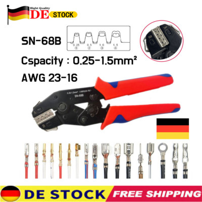 SN-68B Crimpzange Ratsche für DUPONT, JST, MOLEX und weitere Anwendungen