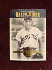 2001 Upper Deck Hall Of Fame Insert #29 Pirates Ralph Kiner Baseball Card