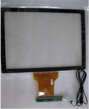 15 inch projected capacitive touch screen panel with USB controller, Plug Play