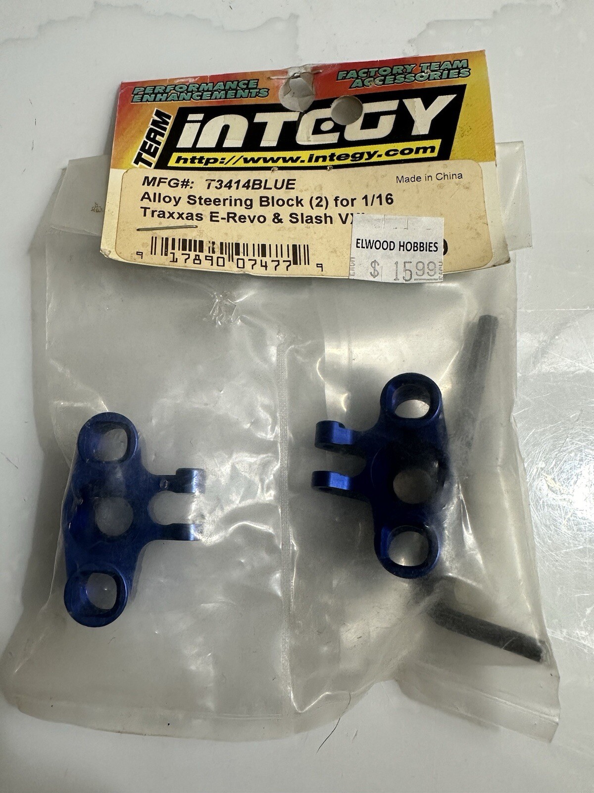 Integy Alloy Steering Block (2) for 1/16 Traxxas E-Revo & Slash - T3414