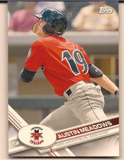 AUSTIN MEADOWS 2017 TOPPS PRO DEBUT BASEBALL BASE PHOTO VARIATION - SP