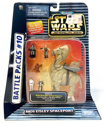Micro Machines Star Wars Action Fleet MOS EISLEY SPACEPORT RONTO Battle Packs 10