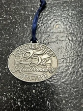Longaberger Pewter 25 Anniversary Tie On 1973-1998