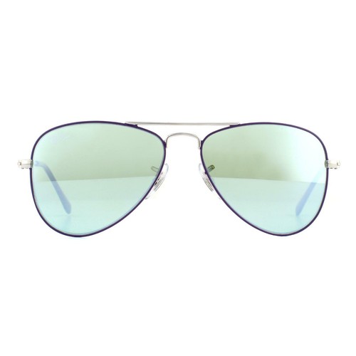 Ray-Ban Junior Occhiali da sole 262/30 9506S argento viola verde scuro  Argento Specchio | eBay