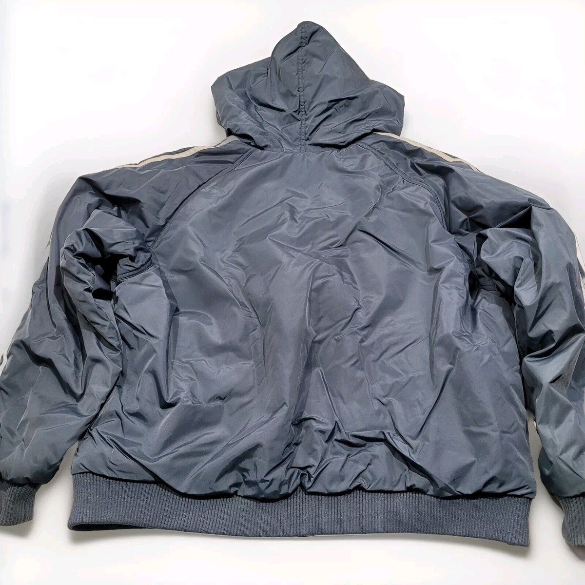 Vintage reverse balenciaga style 3 stripes adidas bomber Y2K 90's