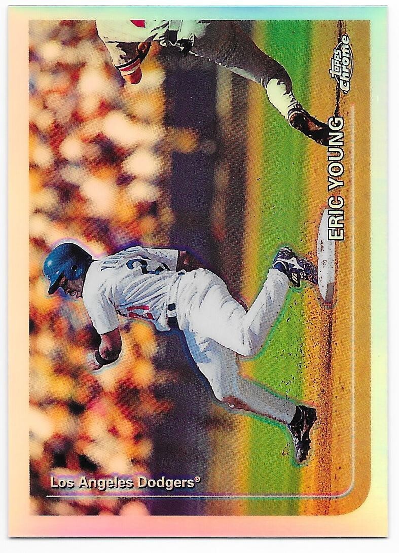 1999 Topps Chrome Eric Young Refractor #142
