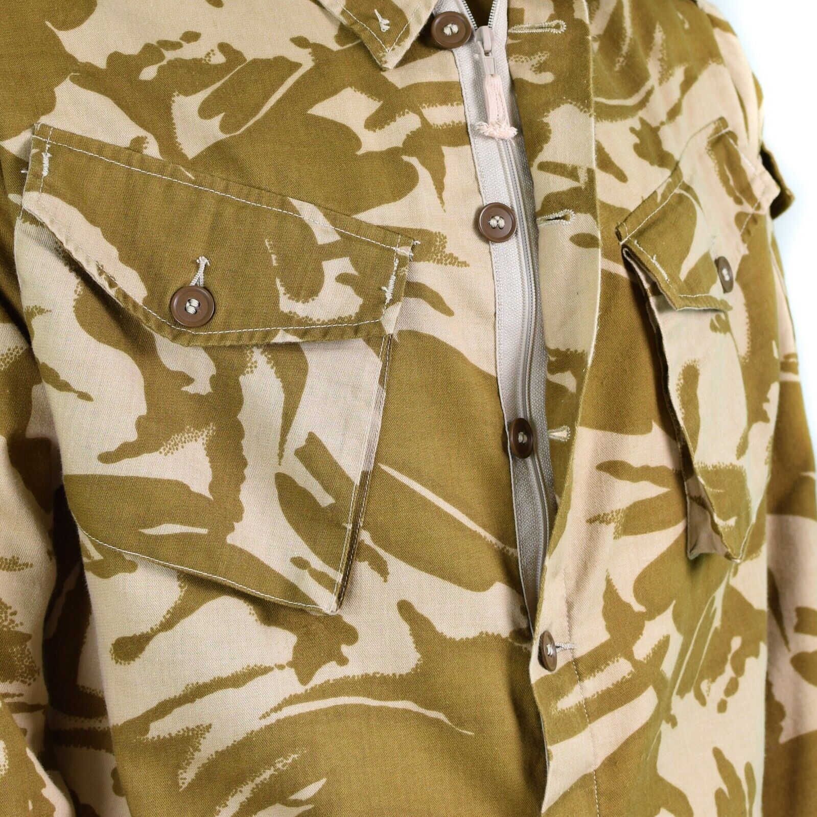Genuine British army jacket combat desert camo field shirt lightweight  military | eBay