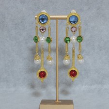 Ancient Court Earrings French Style Antique Ear Clips Accessories