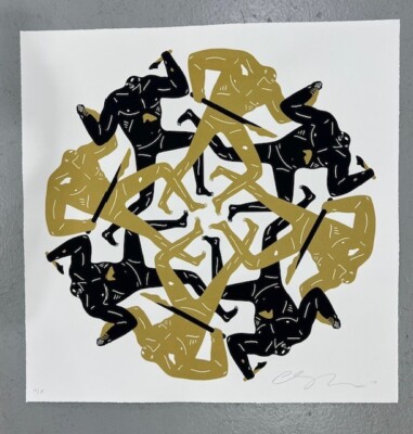 Cleon Peterson - Eclipse - white S/N L/E 150 - 2017 Print Obey