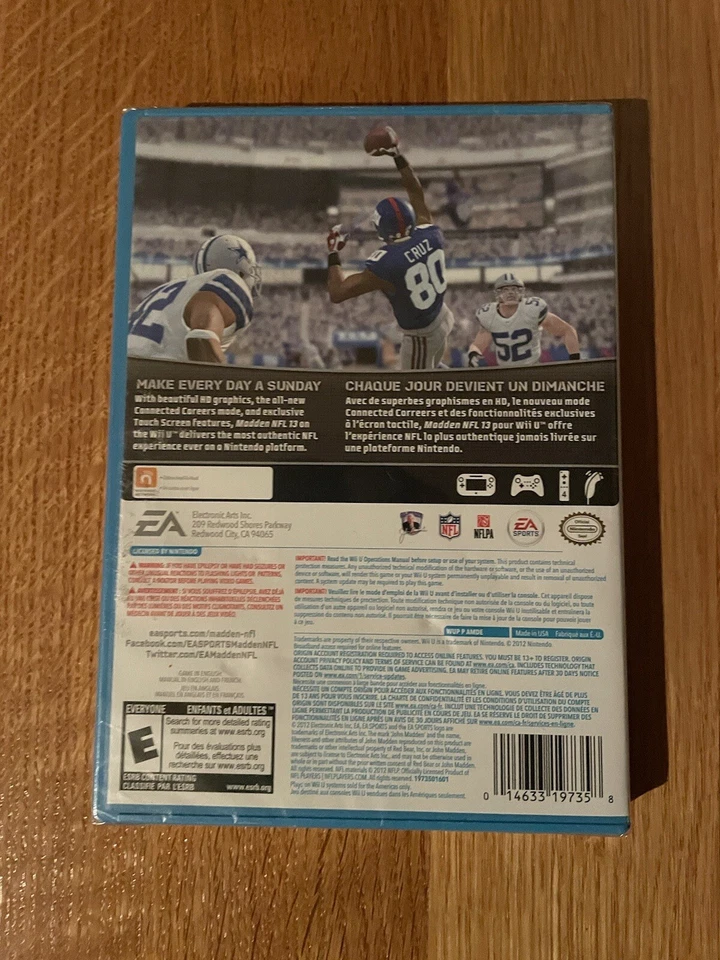 Madden NFL 13 (Nintendo Wii U, 2012) Brand New Factory Sealed - Image 2 of 4