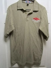 DOW CHEMICALS EMBROIDERED BROWN POLO SHIRT BY JERZEES SIZE SMALL