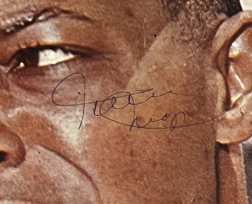 RARA pagina rivista Willie Mays EARLY SIGNATURE firmata a mano 8"x11" anche Al Kaline - Foto 2 di 6