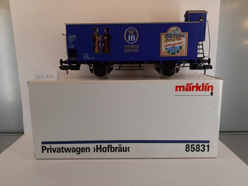 GWA951 Märklin 85831 Spur 1 gedeckter Güterwagen mit Bremserhaus Privatwagen Hof | Zustand: Gebraucht