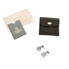 Vivienne Westwood Damen Accessoires 3D Kugel Silberfarben Design Stil Ohrringe