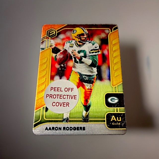Aaron Rodgers 2020 Panini Elements #5 Au Gold Color Match SSP /79 Packers