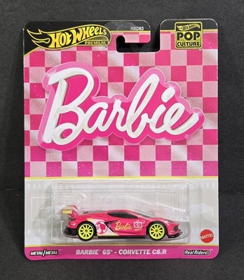Hot Wheels Pop Culture BARBIE 65th Corvette C8.R Premium Car 2024