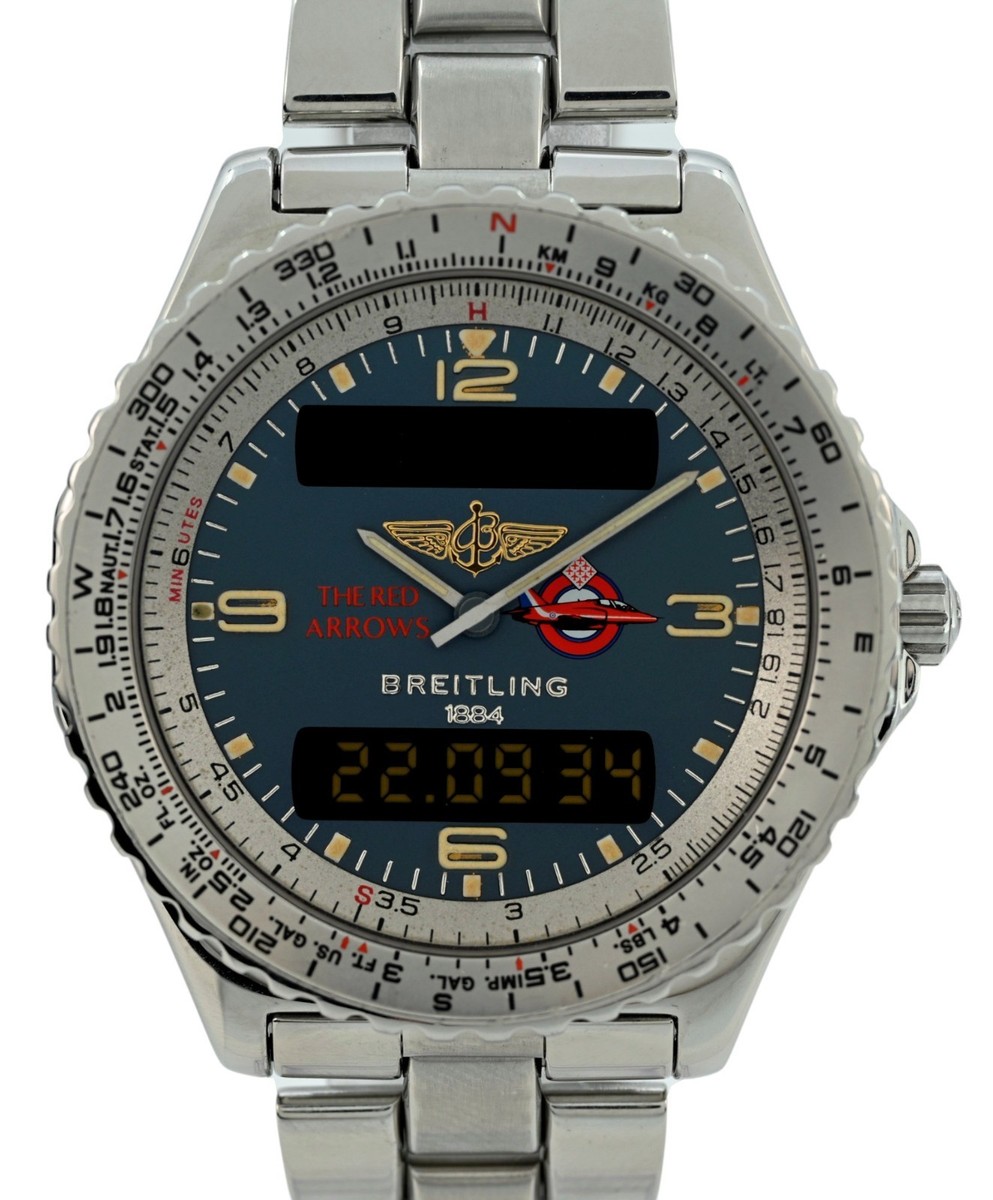 K0664 BREITLING A56012 クォーツ メンズ ジャンク Breitling Men's 42mm Chronospace Limited Edition The Red Arrows