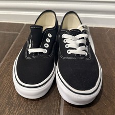 Vans Authentic Black Canvas Men's US 5, Women's US 6.5 Shoes