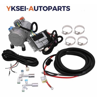 For Auto DC Air Conditioning Truck Bus Car RV 12V Electric Compressor Scroll Set