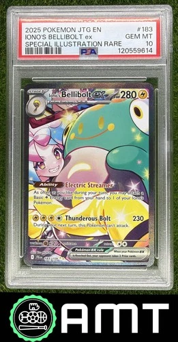 Iono's Bellibolt ex PSA 10 2025 Pokemon Journey Together #183/159 9614