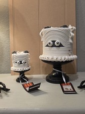 Sweet Treats Halloween MATCHING MINI/LARGE Mummy Faux Cake Decoration Pedestal