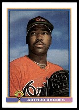 Arthur Rhodes 1991 Bowman #95 Orioles MLB READ FREE SHIPPING AutographDen