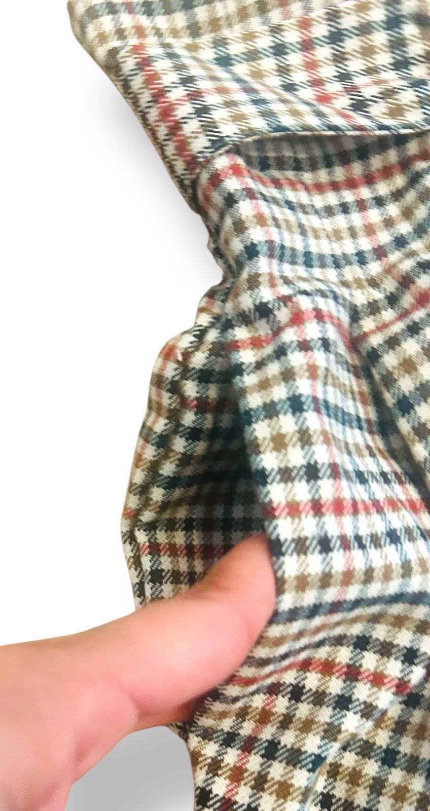 Zara Plaid Check Wide Leg Pants Womens Sz S Paperbag Waist Tie Cropped Retro thumbnail 6