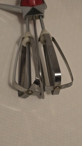 Handmixer Prestige Vintage Rot Weiß Ei Schläger Mixer Funktioniert einwandfrei - Bild 5 von 11